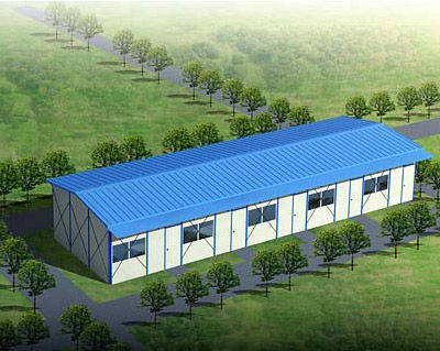 light steel structure prefab house