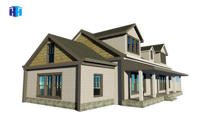 luxury prefab vacation steel structure villa simple villa house elevation designs