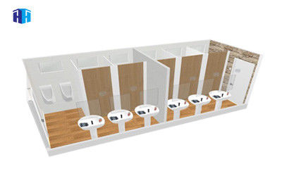 Waterproof prefabricated container house prices 20ft container toilet china supplier