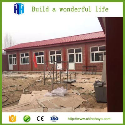 prefab steel frame container house modular school with gable roof