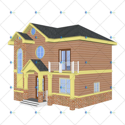 Luxury Villa - (QB02)Steel Luxury Front Elevation House Villa Modern Design