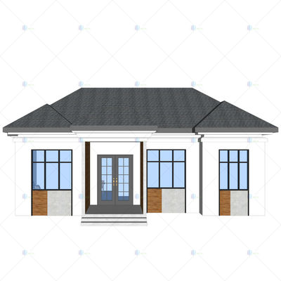 Luxury Villa - (QB09) 2019 New Price Prefab Homes Steel Structure Building Design With Modular Kitchen