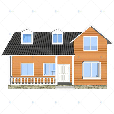 Luxury Villa - (QB10) 2019 New Price Prefab Homes steel structure Building 2 floor Design for sale
