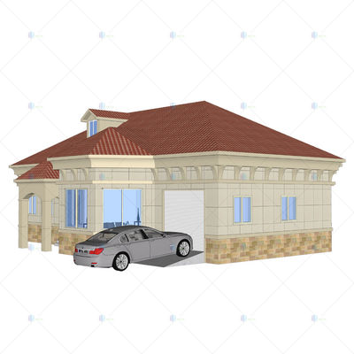 Luxury Villa - (QB11) 2019 New Price Prefab Homes steel structure Building Design With garage