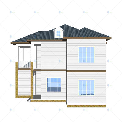 Luxury Villa - (QB13) High Quality Prefab Architectural Light Steel House Best Selling In Philippine Islands