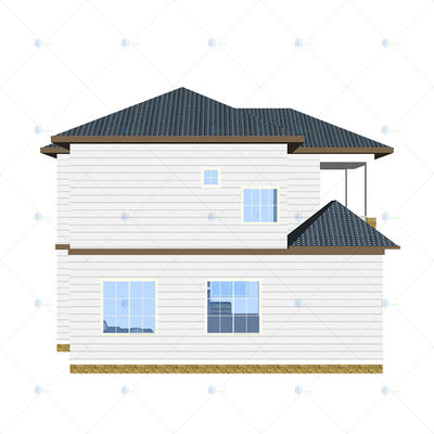 Luxury Villa - (QB13) High Quality Prefab Architectural Light Steel House Best Selling In Philippine Islands
