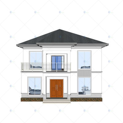 Luxury Villa - (QB15) Sturdy Durable Steel Structure Prefab Model House Building Plans Designs
