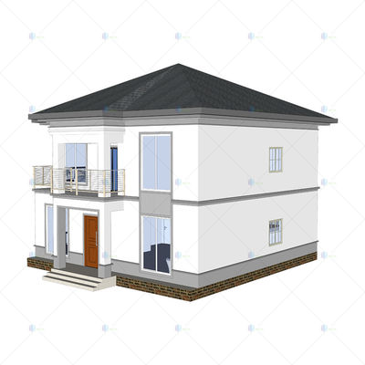 Luxury Villa - (QB15) Sturdy Durable Steel Structure Prefab Model House Building Plans Designs