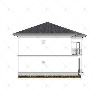 Luxury Villa - (QB15) Sturdy Durable Steel Structure Prefab Model House Building Plans Designs