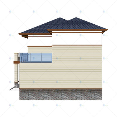 Luxury Villa - (QB16) Steel Structure Frame Diy House 2 Floor Modern Design House Poland Price