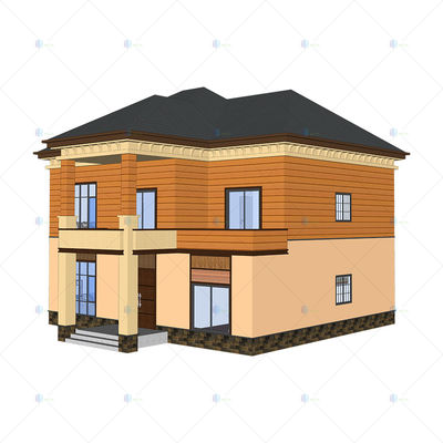 Luxury villa - (QB17) Prefabricated steel structure Modern design Living room for sale
