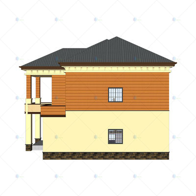 Luxury villa - (QB17) Prefabricated steel structure Modern design Living room for sale
