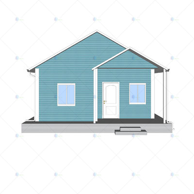 Heya-2B02-B China 2-room sandwich panel house shipping prefab design