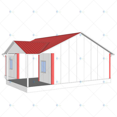 Heya-2B08-A China 2 room sandwich panel house materials cheap home in Kenya