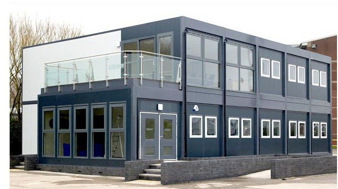 Street dismountable shop style the 20ft or any size small office prefab container office