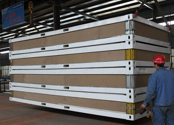 2016 new design China flat pack container dormitory flat pack container house