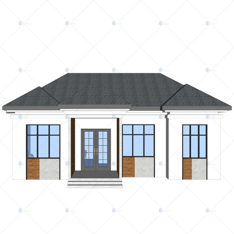 Luxury Villa - (QB09) 2019 New Price Prefab Homes Steel Structure Building Design With Modular Kitchen