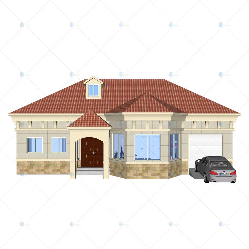 Luxury Villa - (QB11) 2019 New Price Prefab Homes steel structure Building Design With garage
